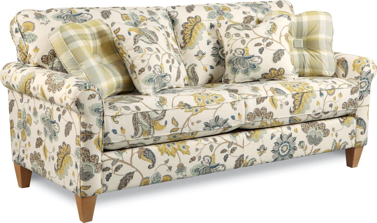 LaZBoy Laurel Stationary Button Tufted Sofa Conlin's Furniture Sofas